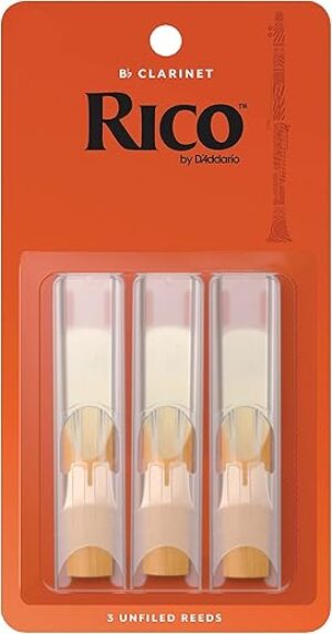 D’Addario Rico Bb Clarinet Reeds, Strength 2