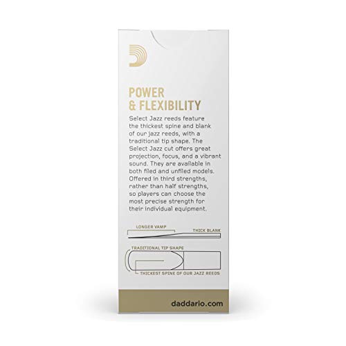 Rico Select Jazz Baritone Sax Reeds, Filed - Image 3