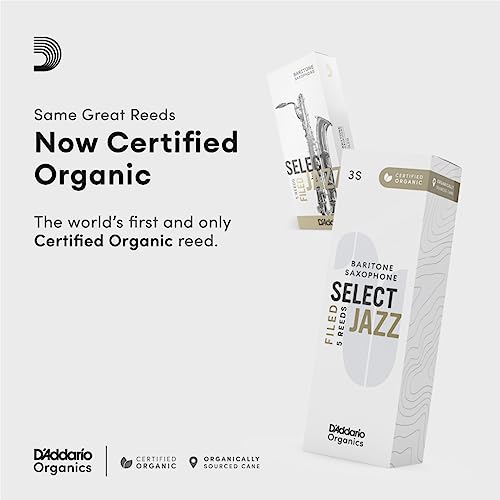 Rico Select Jazz Baritone Sax Reeds, Filed - Image 4