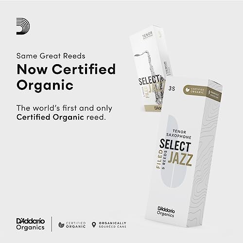 Rico Select Jazz Organic Tenor Reeds ORSF05TSX3M - Image 3