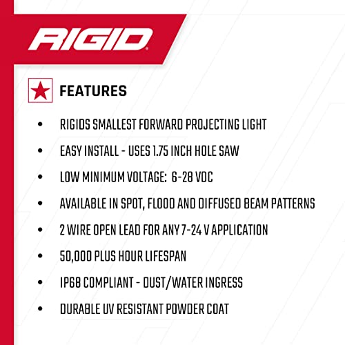 RIGID Ignite Backup Kit Black Flood Flush Mount - Image 4