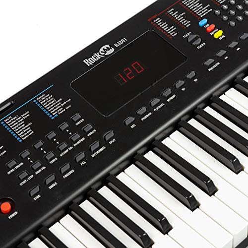 RockJam Compact 61 Key Keyboard With Accessories - Image 4