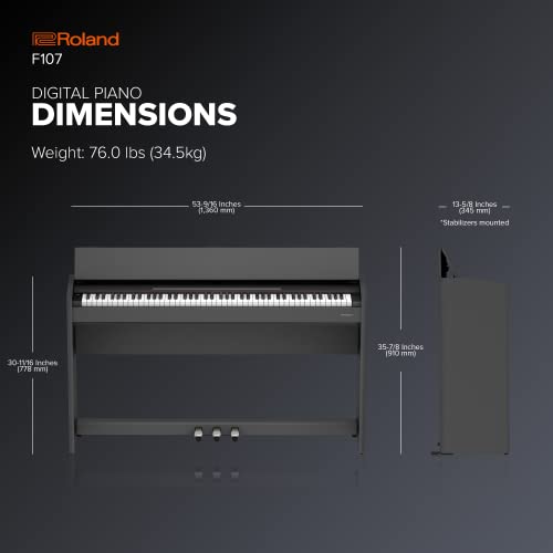 Roland F107 Digital Streamlined Home Piano - Image 5