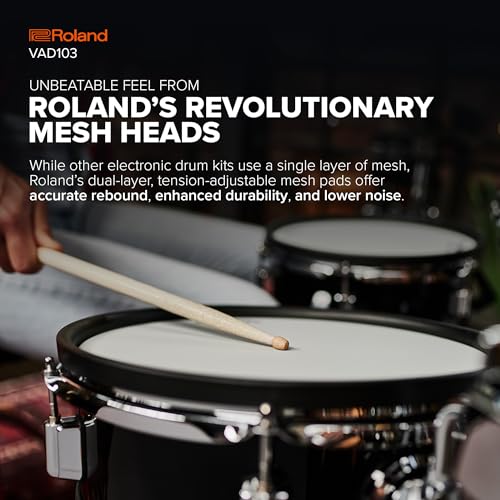 Roland Premium 4-Piece Acoustic-Style Electronic Drum Kit (VAD103-1) - Image 5