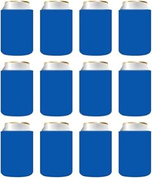 QualityPerfection Royal Blue Beer Can Cooler Sleeves