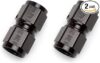 Edelbrock Russell 640003 Black Swivel Coupler, 2-Pack