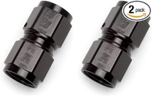 Edelbrock Russell 640003 Black Swivel Coupler, 2-Pack