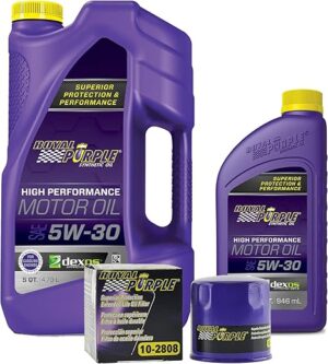 Royal Purple SAE 5W-30 Synthetic Motor Oil & 10-2808 Filter