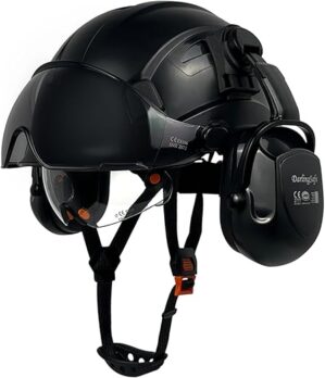 DarlingSafe Safety Helmet With Visor Ear Muffs