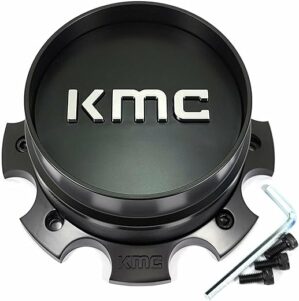 KMC Wheels Satin Black Wheel Center Hub Cap M1033BTFL