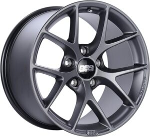 BBS Satin Grey Wheel, Painted Finish (16x7"/5x100mm, +36mm Offset)