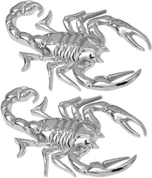 Wanheyao Scorpion Sticker Car Decals – Silver