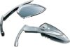 Kuryakyn Scythe Blade Rear View Mirrors, Chrome