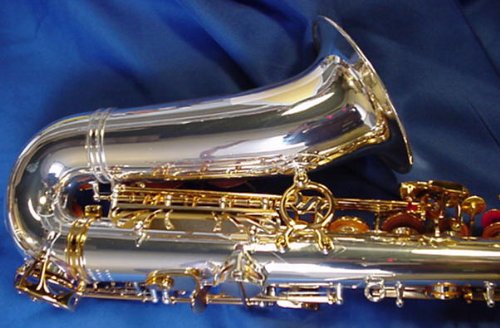 SELMER Silver & Gold Alto Sax With Mpce - Image 3