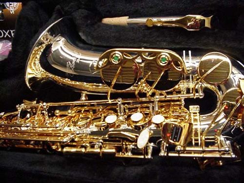 SELMER Silver & Gold Alto Sax With Mpce - Image 2