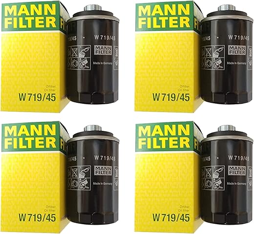 Newparts Set Of 4 Engine Oil Filters Spin-on