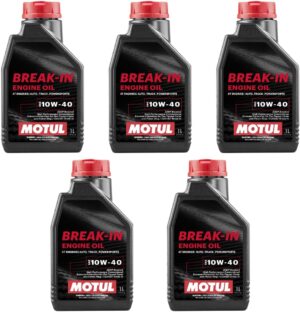 Motul Set Of 5 Break-in 10W-40 Oil