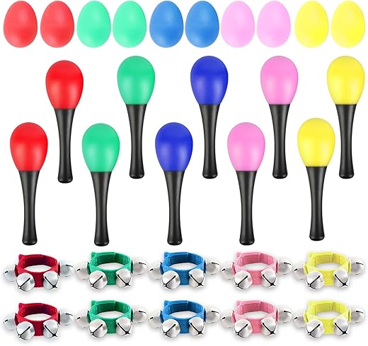 EASTROCK Shaker Musical Instruments 30 Pcs Set