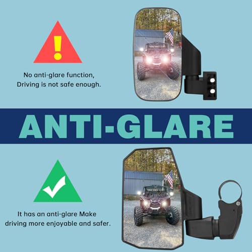 SHEJISI Spring Back UTV Mirrors For Roll Cage - Image 4