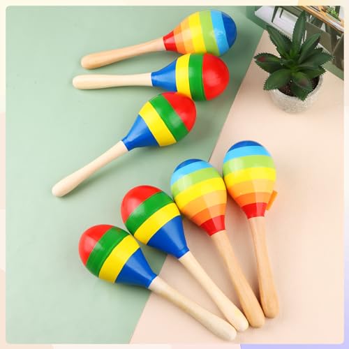 Shknldzsm Wooden Rumba Shaker Maracas Set - Image 3