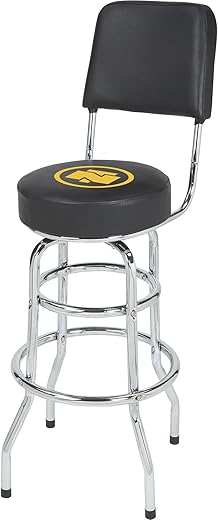 Northern Tool+Equipment Shop Stool With Backrest, 300-Lb. Capacity