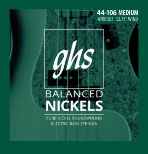 GHS Strings Short Scale Balanced Nickels Bass Strings 4700