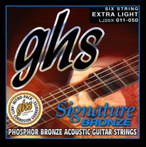 GHS Strings Signature Bronze Cryogenically Treated Guitar Strings LJ20X