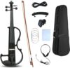 WUQIMUSC Silent Electric Violin 4/4 Solid Wood