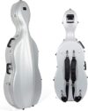 Crossrock Silver ABS Molded Cello Case With Wheels