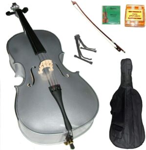Merano Silver Cello with Bag and Accessories