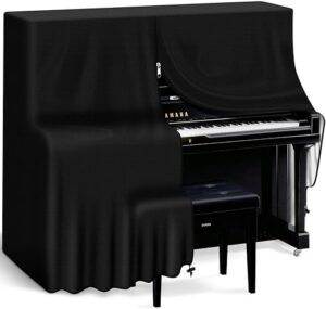 TINDTOP Silver-Coated Waterproof Upright Piano Cover