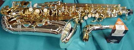 SELMER Silver & Gold Alto Sax With Mpce