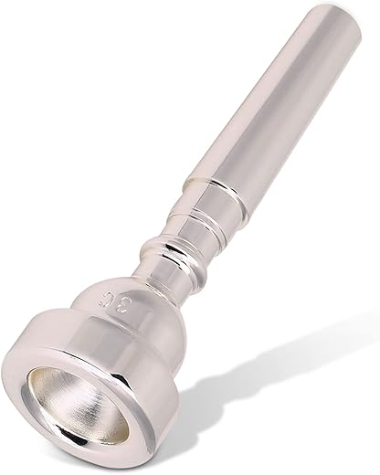 HERCHR Silver Gold Plated Trumpet Mouthpiece 3C