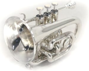 Sky Silver Plated Bb Pocket Trumpet with Case
