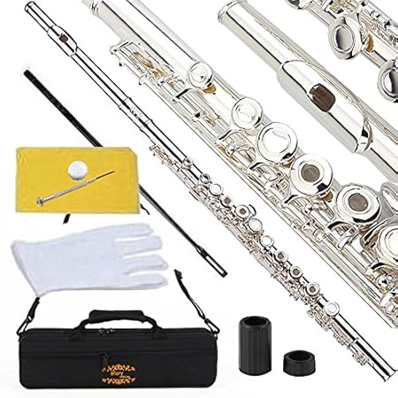 GLORY Silver Plated Intermediate C Flute Set