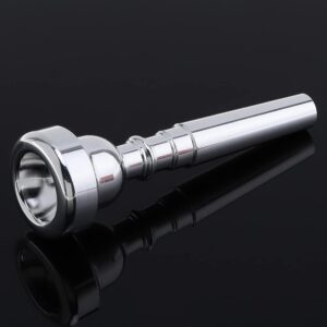 OriGlam Silver Trumpet Mouthpiece Bb Tone Accessory