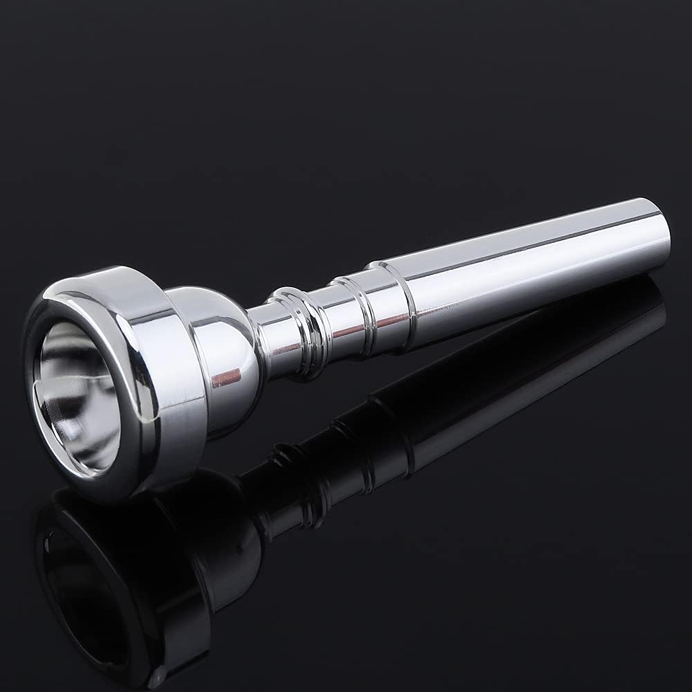 OriGlam Silver Trumpet Mouthpiece Bb Tone Accessory