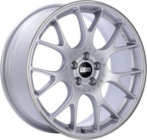 BBS Silver Wheel With Polished Stainless Rim (18 x 8.5 Inches)
