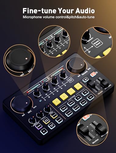 SINWE Streaming Audio Mixer With RGB Interface - Image 5