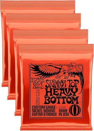 Ernie Ball Skinny Top/Heavy Bottom Slinky Strings – 4 PACK