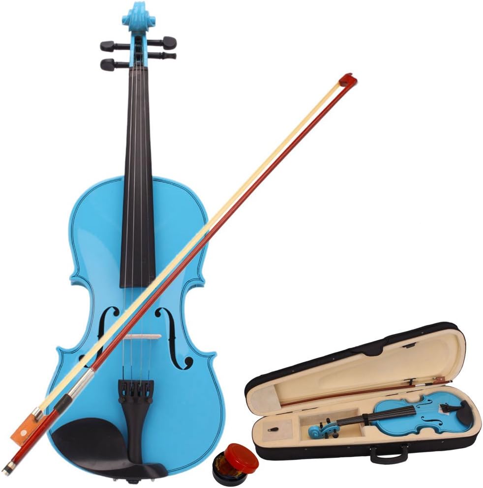 lapday Sky Blue Handmade Student Violin Set