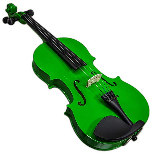 Sky VN202 Wood Green Violin with Bow - Image 3