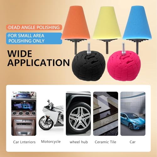 SLTG2020 Polishing Foam Sponge Balls Wheel Tools - Image 2
