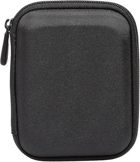 Amazon Basics Small Hard Shell Carrying Case, Black
