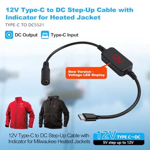 Smarkey 12V Heated Jacket Battery Charger Cable - Image 2
