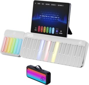 POPUPIANO Smart Piano Keyboard With Rainbow Keys