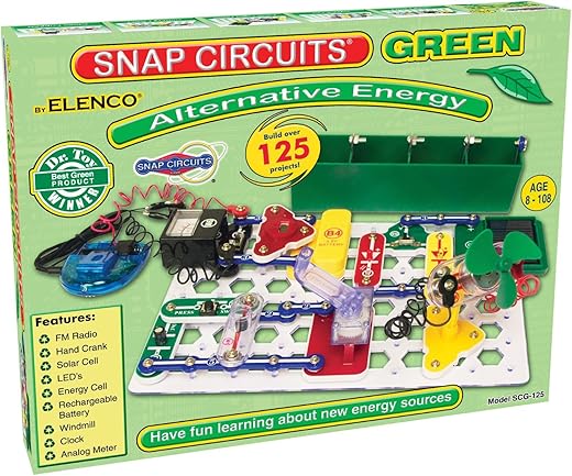 Snap Circuits Green Alternative Energy Electronics Exploration Kit