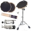 METOTO Snare Drum Practice Pad Kit, 12-Inch Set