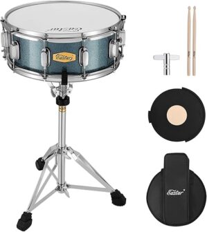 Eastar Snare Drum Set With Accessories, Starry Blue