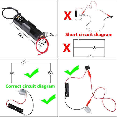 Sntieecr Sntieecr Electric Circuit Motor Kit, Science Experiment Educational Montessori Learning Kits Set For Kids DIY STEM Engineering Project, For Kids - Image 3